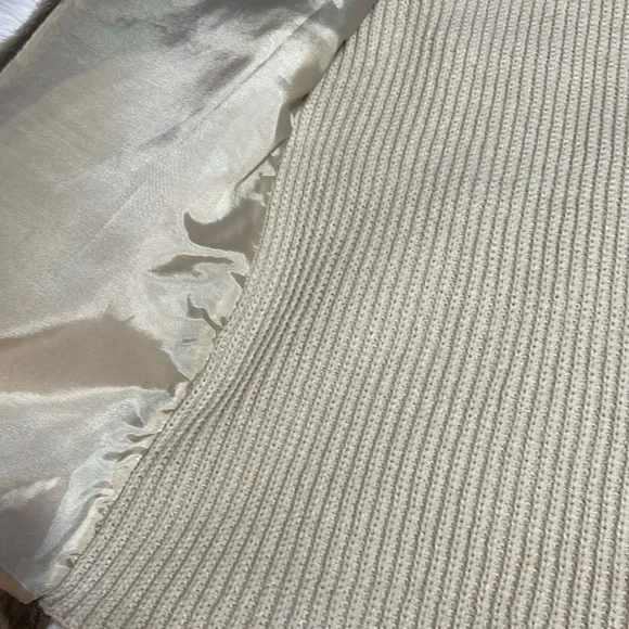 Liz Claiborne-Soft Faux Fur Sweater Knit Long Vest-M-#0058 - Picture 7 of 10